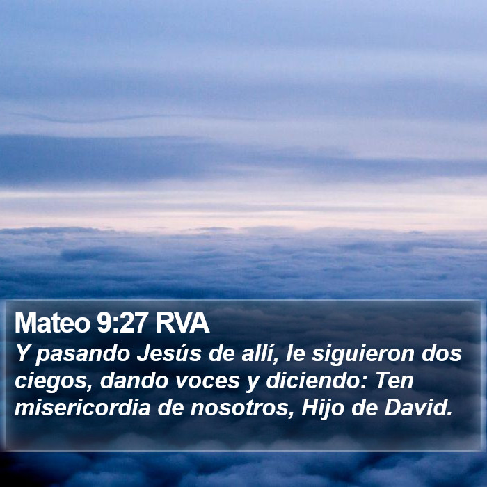 Mateo 9:27 RVA Bible Study