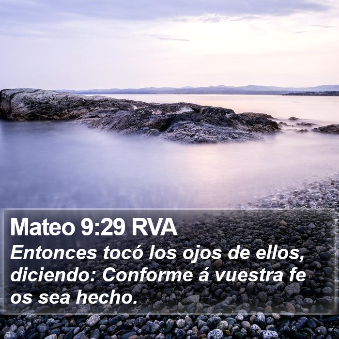 Mateo 9:29 RVA Bible Study