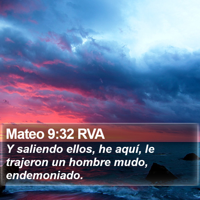 Mateo 9:32 RVA Bible Study