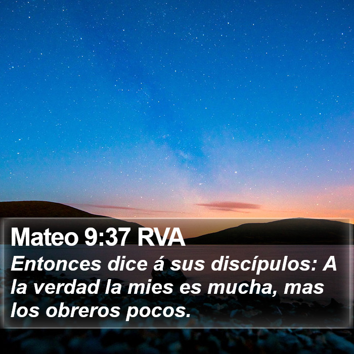 Mateo 9:37 RVA Bible Study