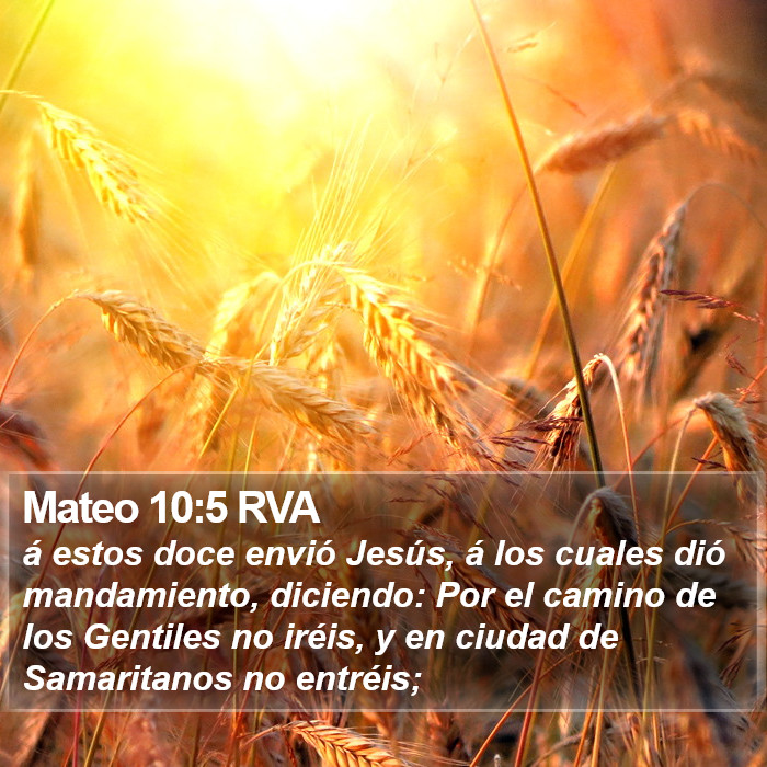 Mateo 10:5 RVA Bible Study