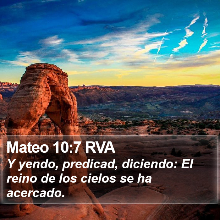 Mateo 10:7 RVA Bible Study