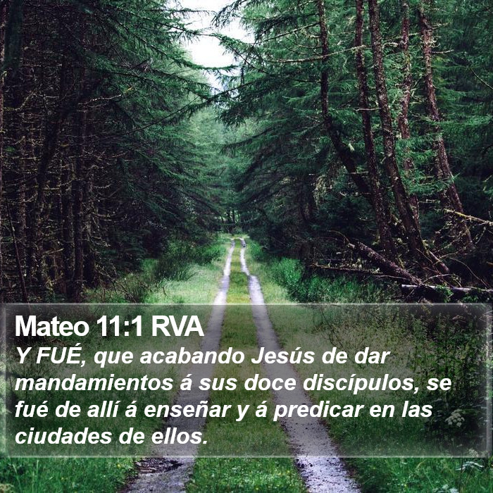 Mateo 11:1 RVA Bible Study