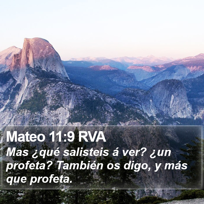 Mateo 11:9 RVA Bible Study