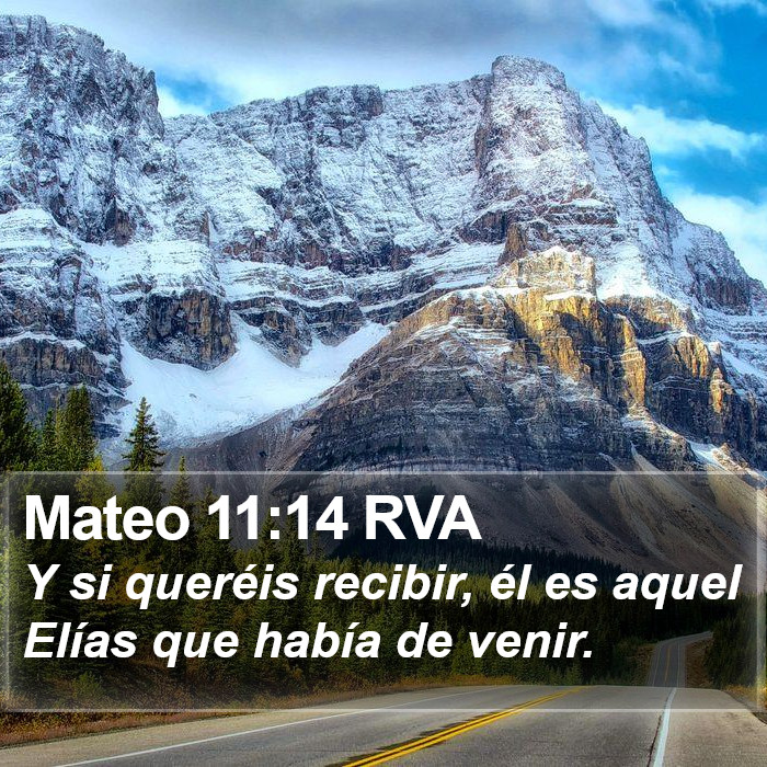 Mateo 11:14 RVA Bible Study