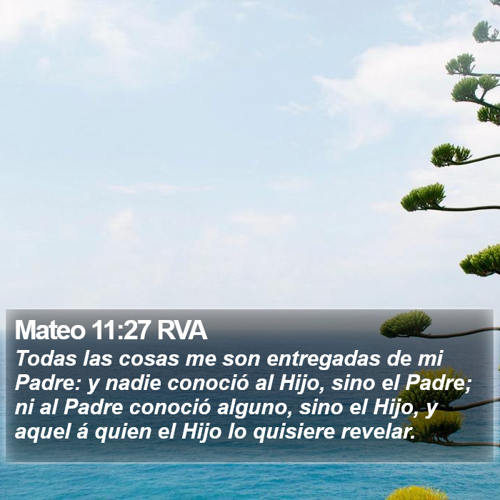 Mateo 11:27 RVA Bible Study