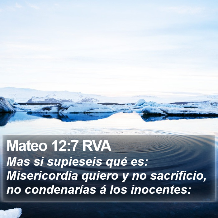 Mateo 12:7 RVA Bible Study