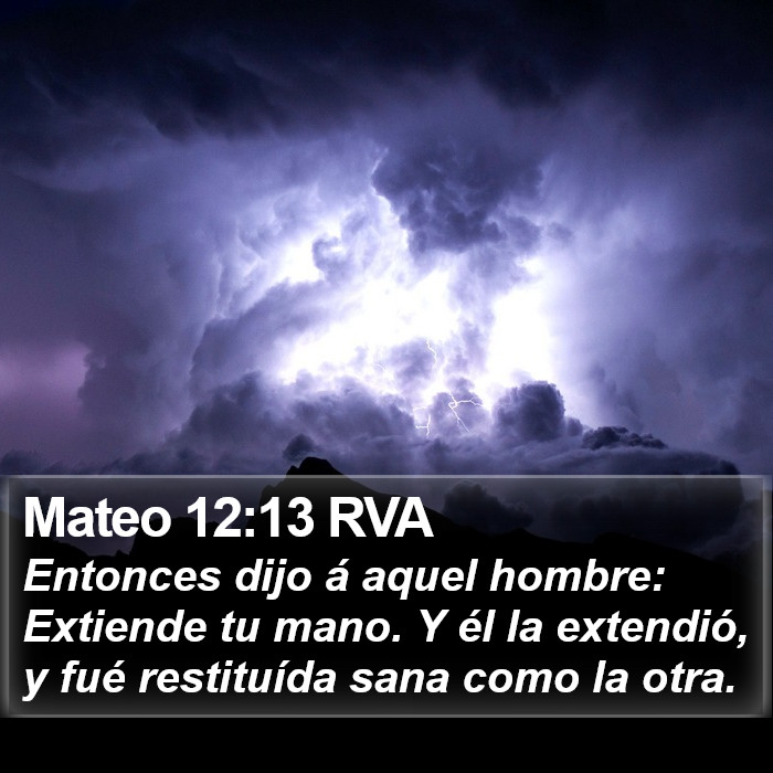 Mateo 12:13 RVA Bible Study