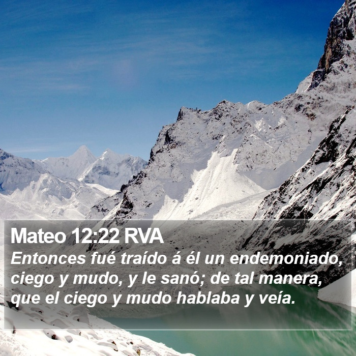 Mateo 12:22 RVA Bible Study