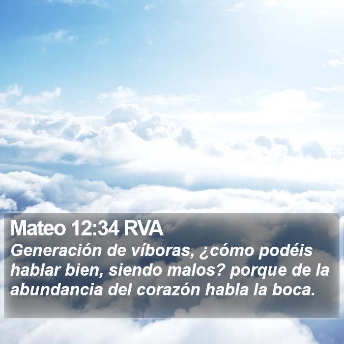 Mateo 12:34 RVA Bible Study