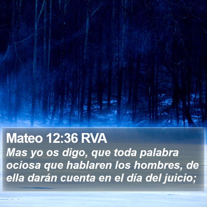 Mateo 12:36 RVA Bible Study