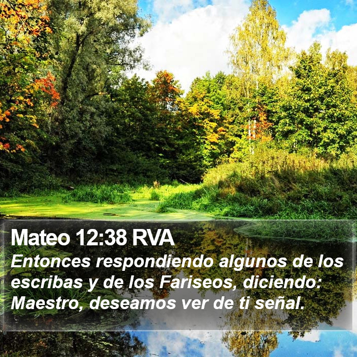 Mateo 12:38 RVA Bible Study