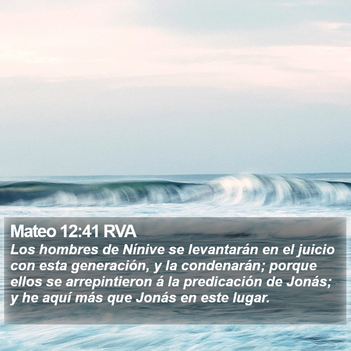 Mateo 12:41 RVA Bible Study