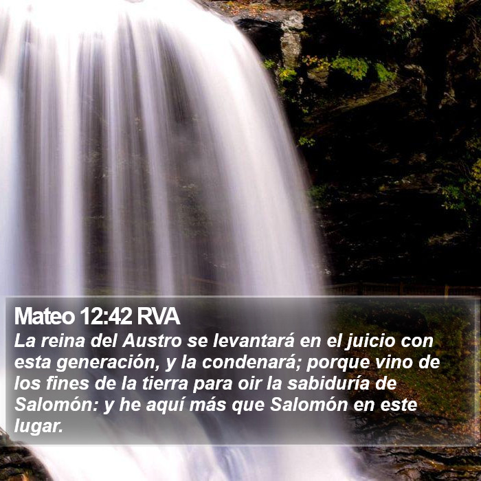 Mateo 12:42 RVA Bible Study