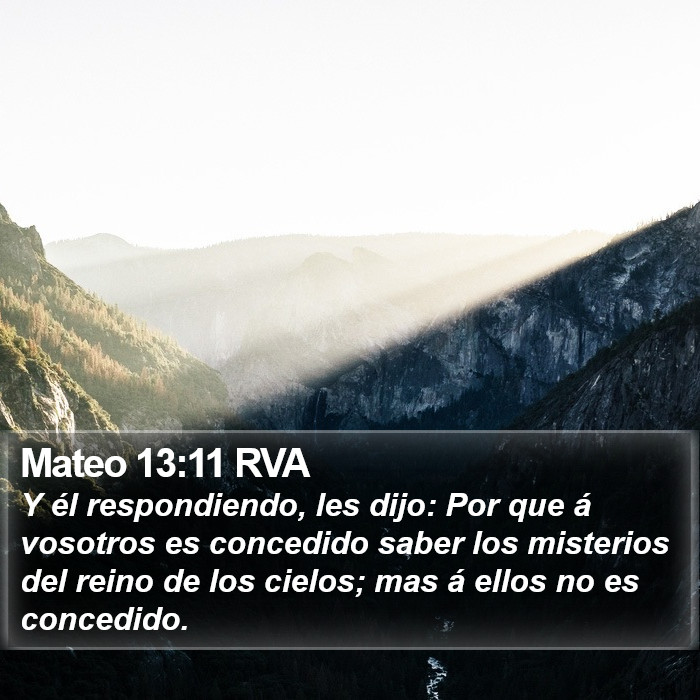 Mateo 13:11 RVA Bible Study