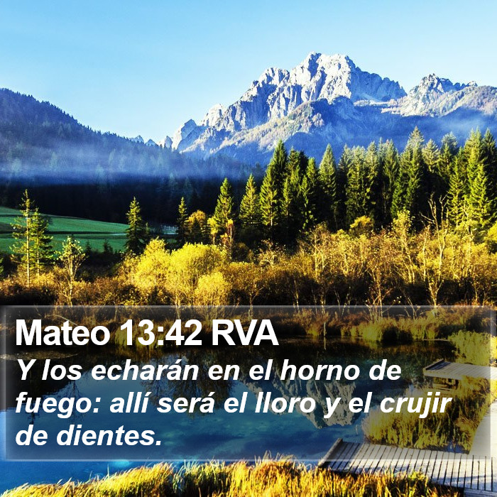 Mateo 13:42 RVA Bible Study