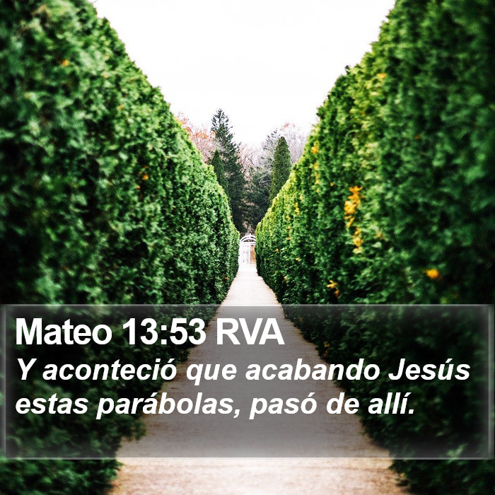 Mateo 13:53 RVA Bible Study