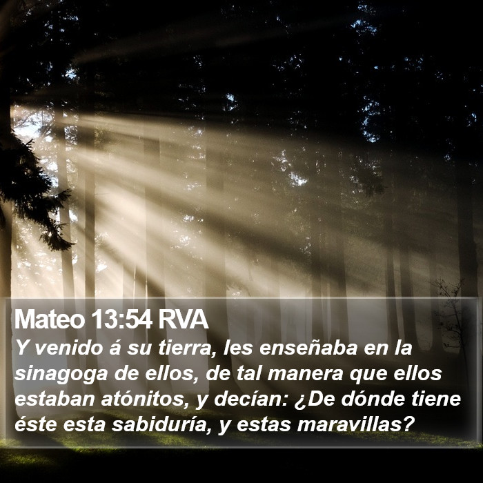 Mateo 13:54 RVA Bible Study