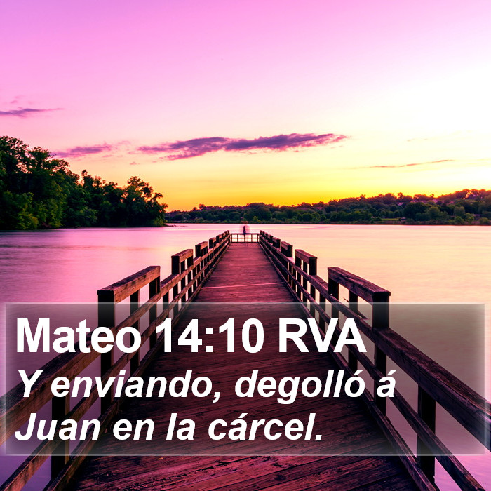 Mateo 14:10 RVA Bible Study