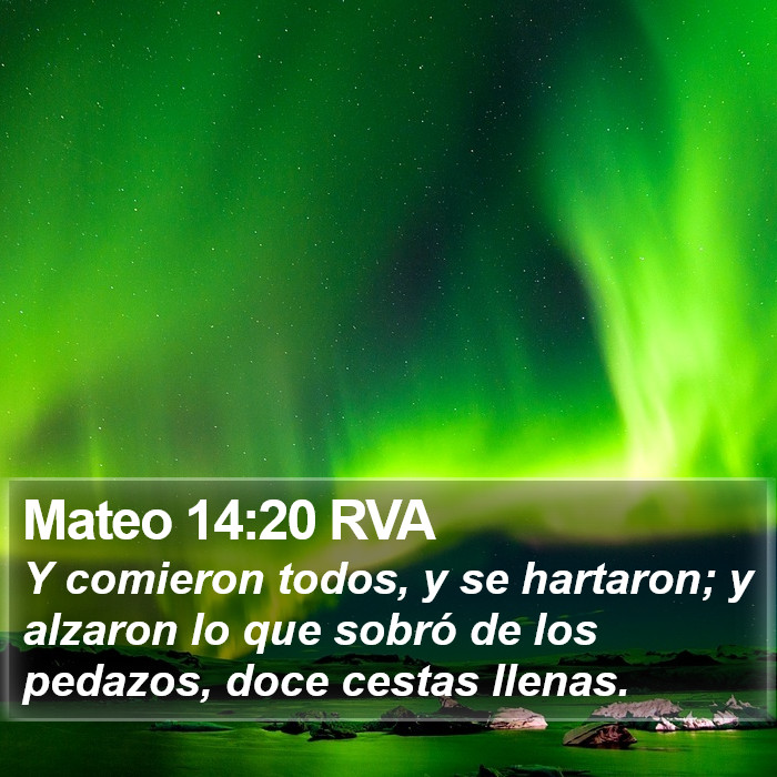 Mateo 14:20 RVA Bible Study