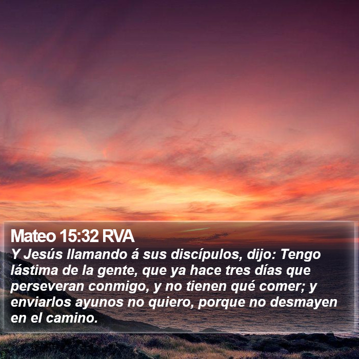 Mateo 15:32 RVA Bible Study