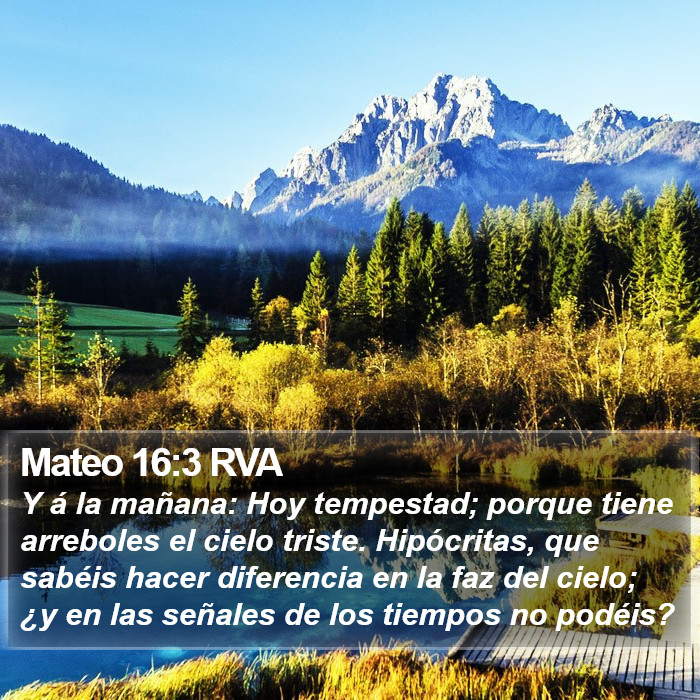 Mateo 16:3 RVA Bible Study