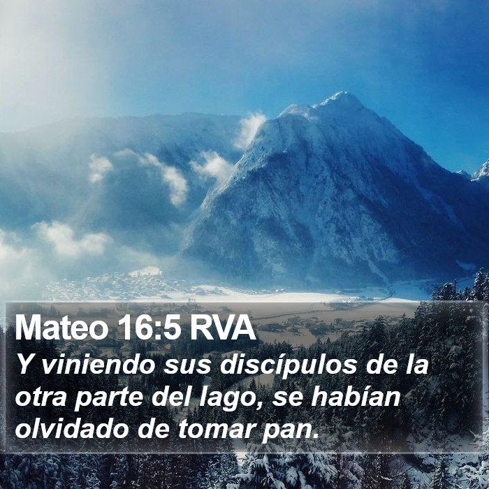 Mateo 16:5 RVA Bible Study