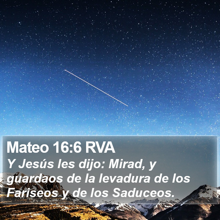 Mateo 16:6 RVA Bible Study