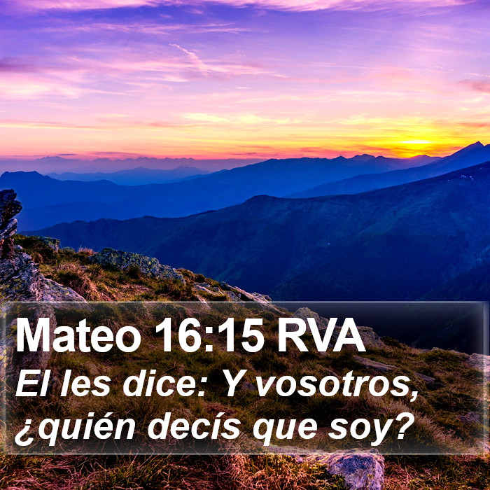 Mateo 16:15 RVA Bible Study