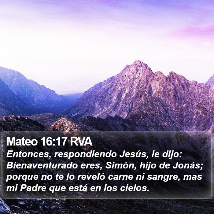 Mateo 16:17 RVA Bible Study