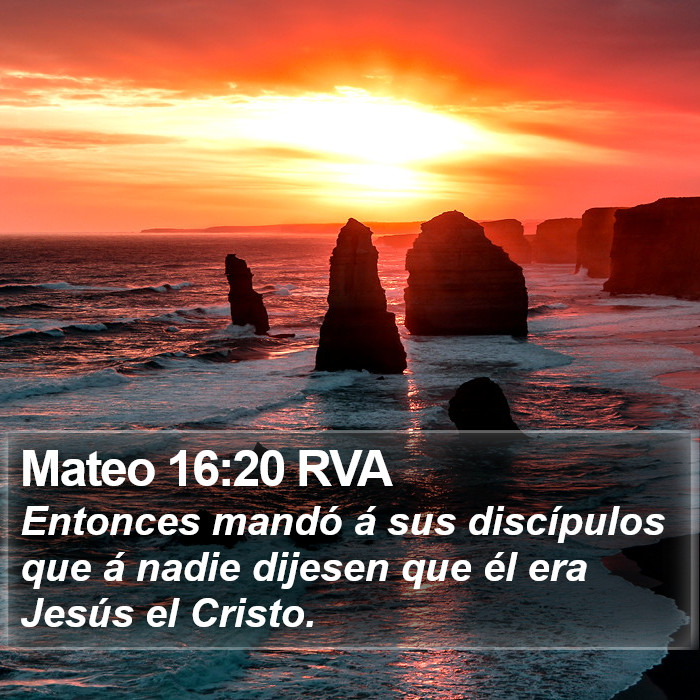 Mateo 16:20 RVA Bible Study