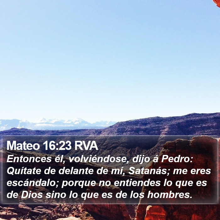 Mateo 16:23 RVA Bible Study