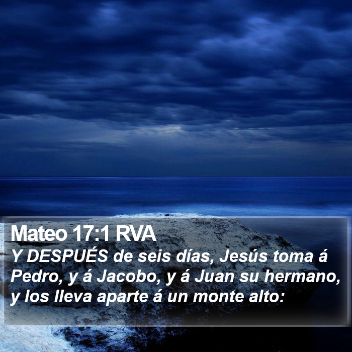 Mateo 17:1 RVA Bible Study