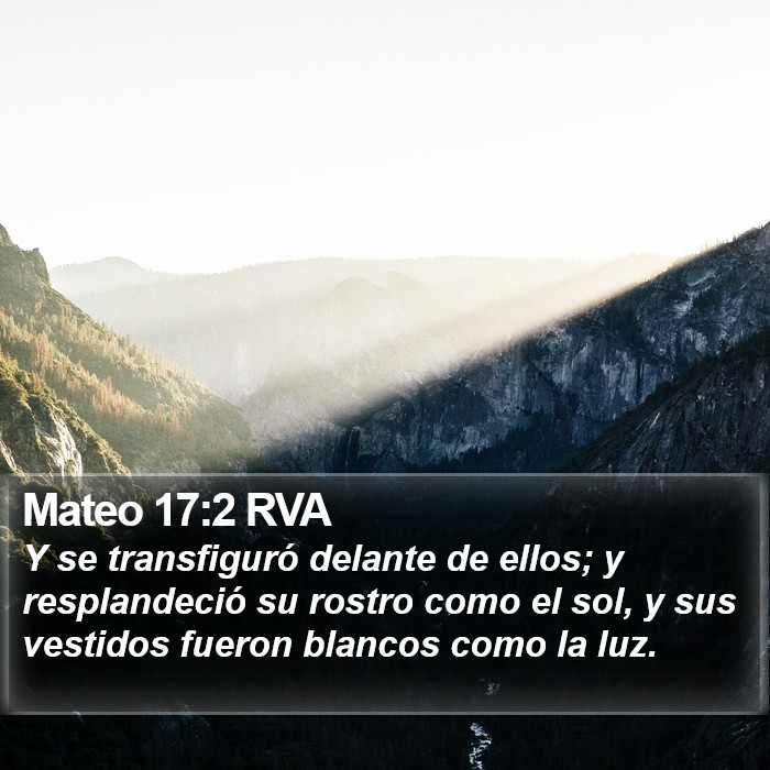 Mateo 17:2 RVA Bible Study