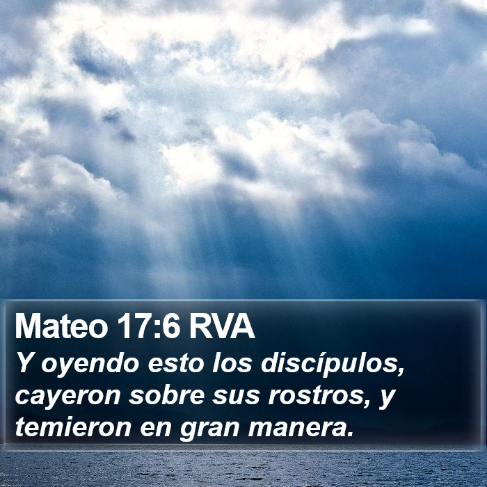 Mateo 17:6 RVA Bible Study