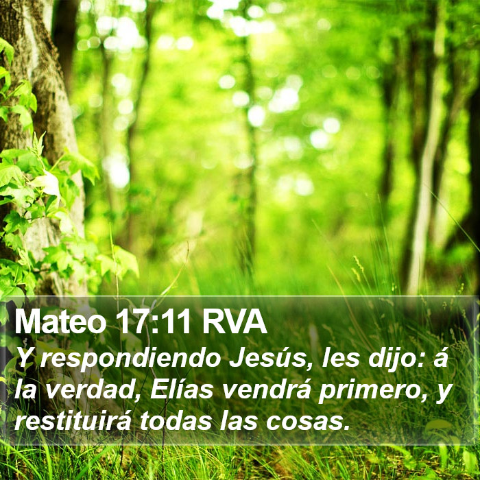 Mateo 17:11 RVA Bible Study