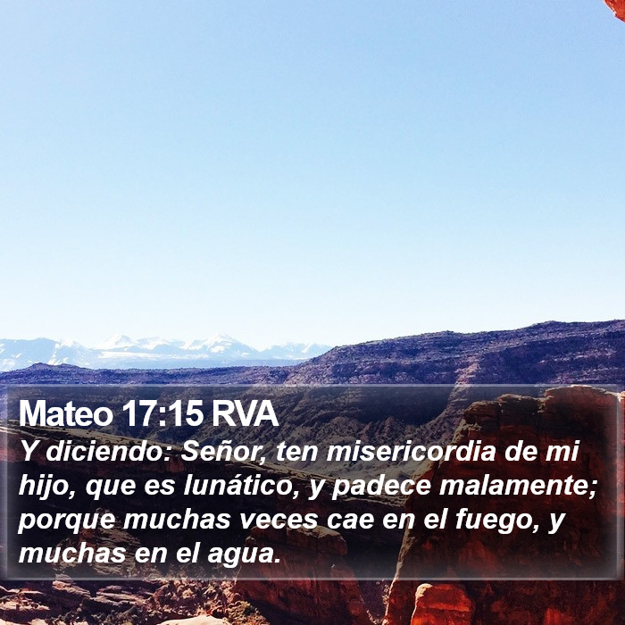 Mateo 17:15 RVA Bible Study