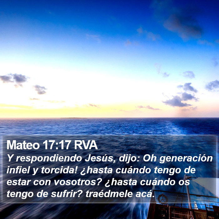 Mateo 17:17 RVA Bible Study