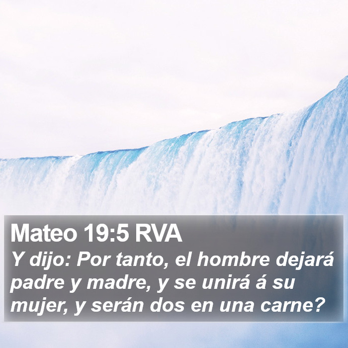 Mateo 19:5 RVA Bible Study