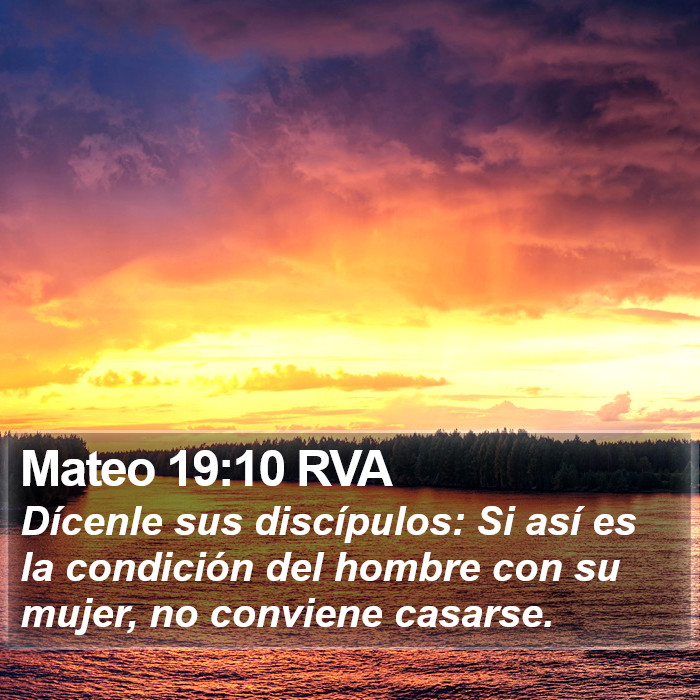 Mateo 19:10 RVA Bible Study