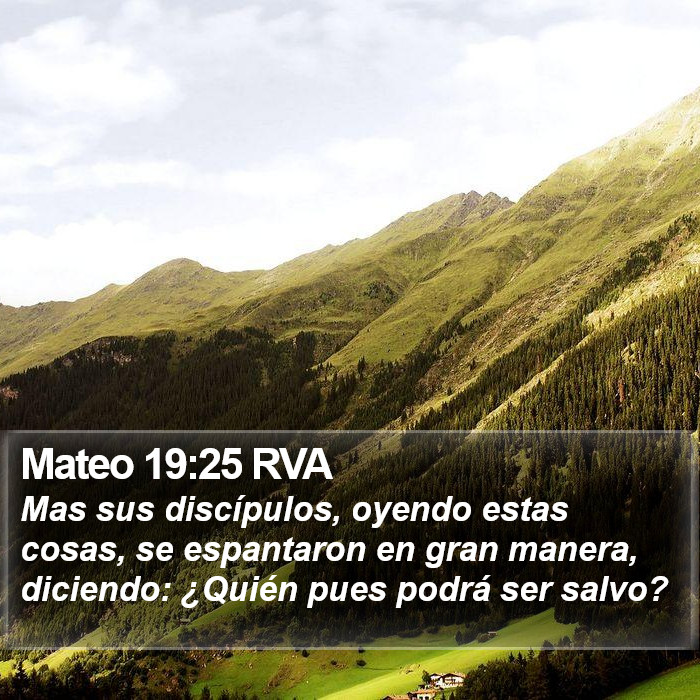 Mateo 19:25 RVA Bible Study