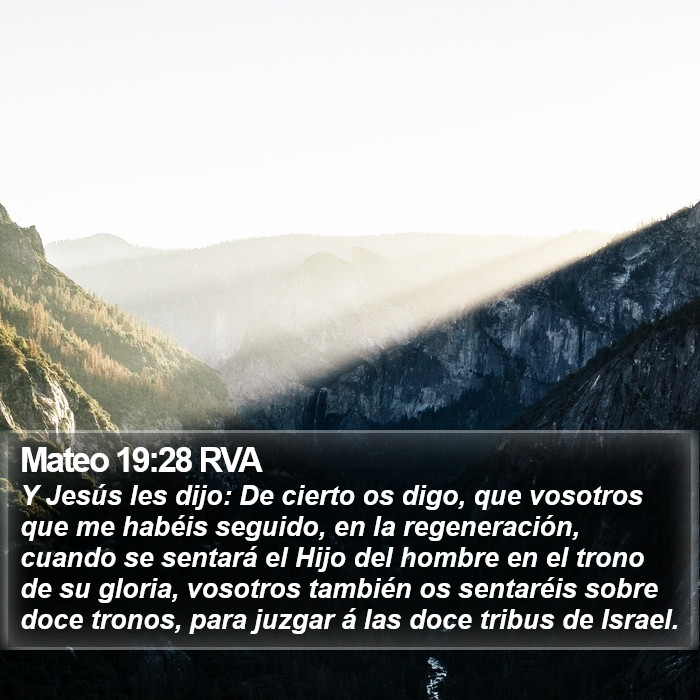 Mateo 19:28 RVA Bible Study