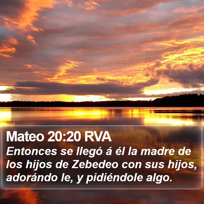 Mateo 20:20 RVA Bible Study