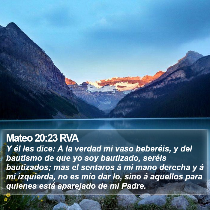 Mateo 20:23 RVA Bible Study