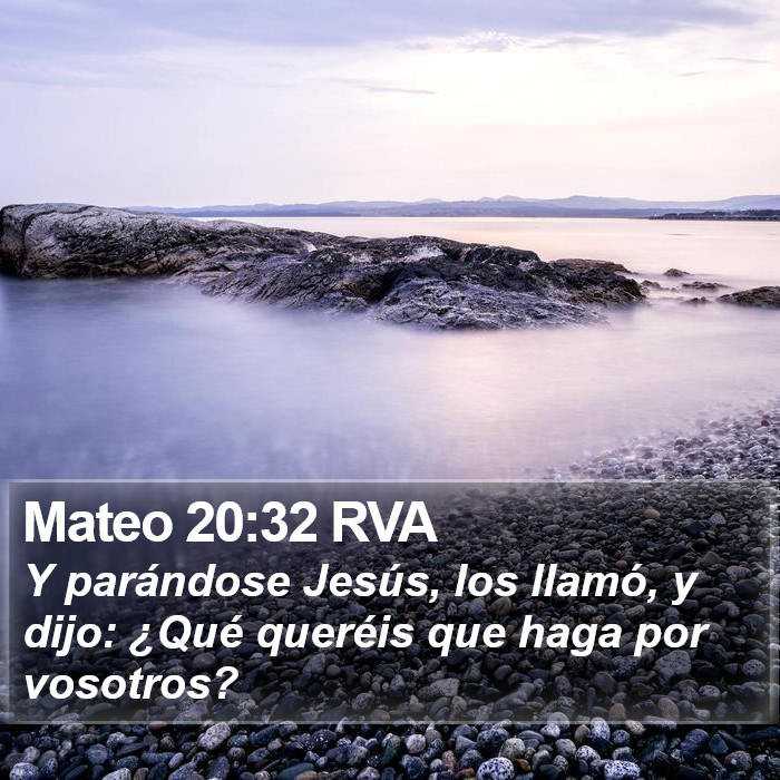 Mateo 20:32 RVA Bible Study