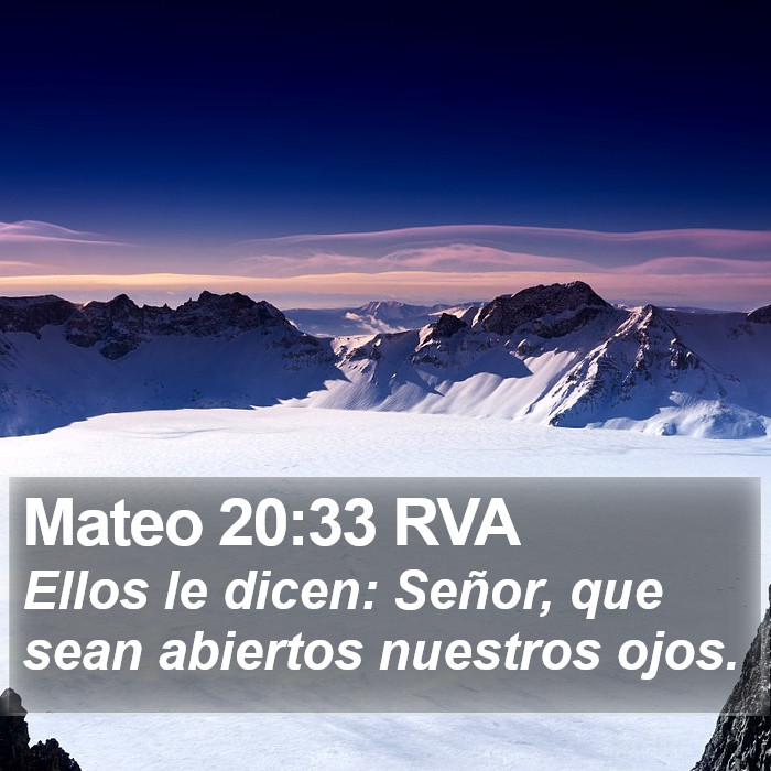 Mateo 20:33 RVA Bible Study