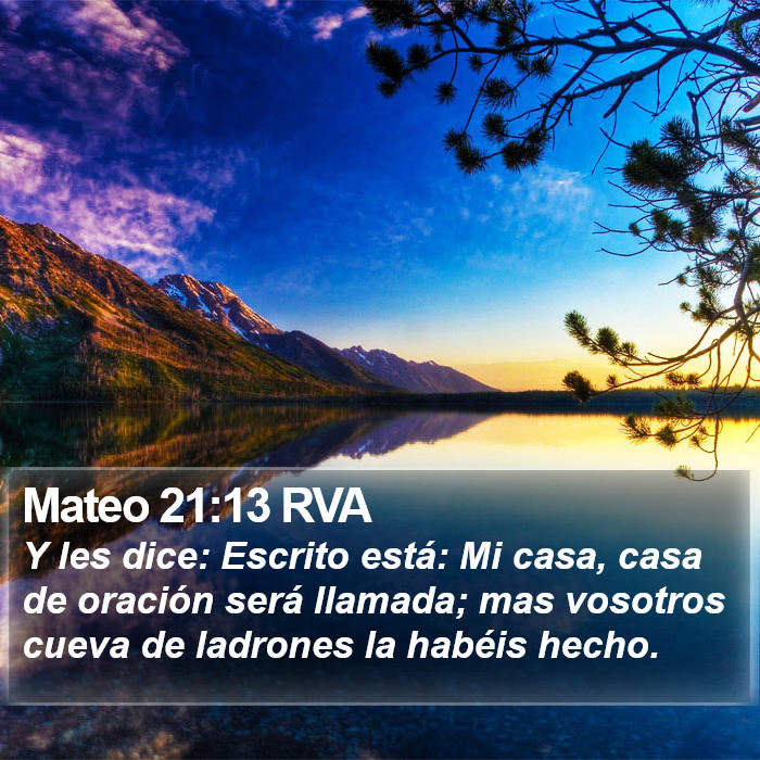 Mateo 21:13 RVA Bible Study