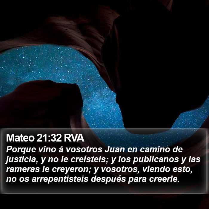 Mateo 21:32 RVA Bible Study