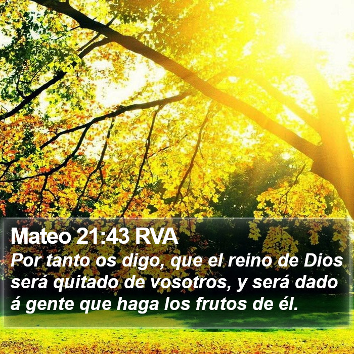 Mateo 21:43 RVA Bible Study