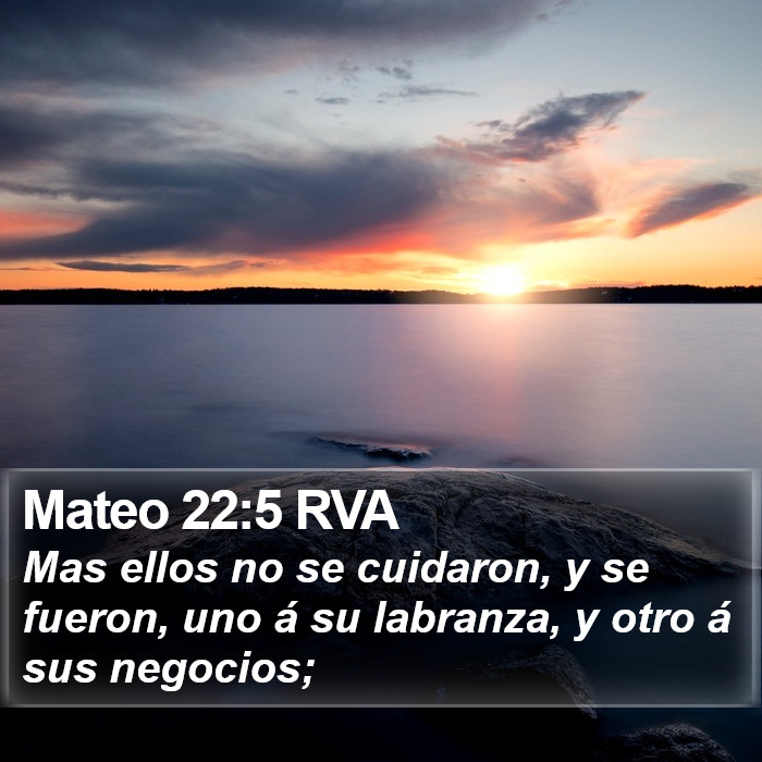 Mateo 22:5 RVA Bible Study